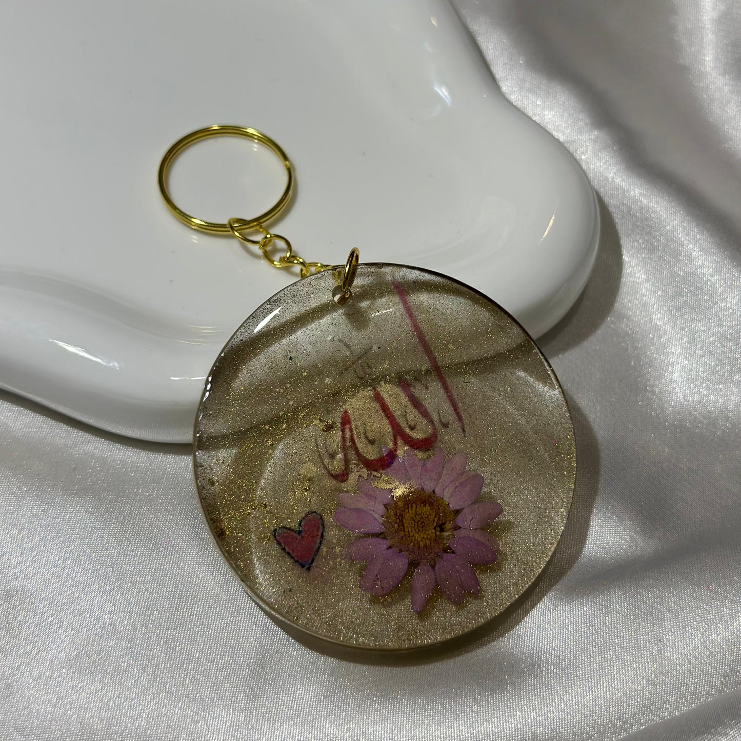 Allah gold keychain