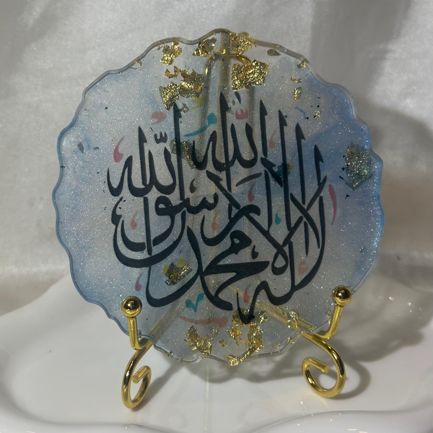 Quraan Light blue coaster