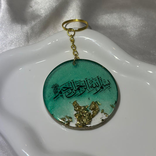 Besmellah light green keychain