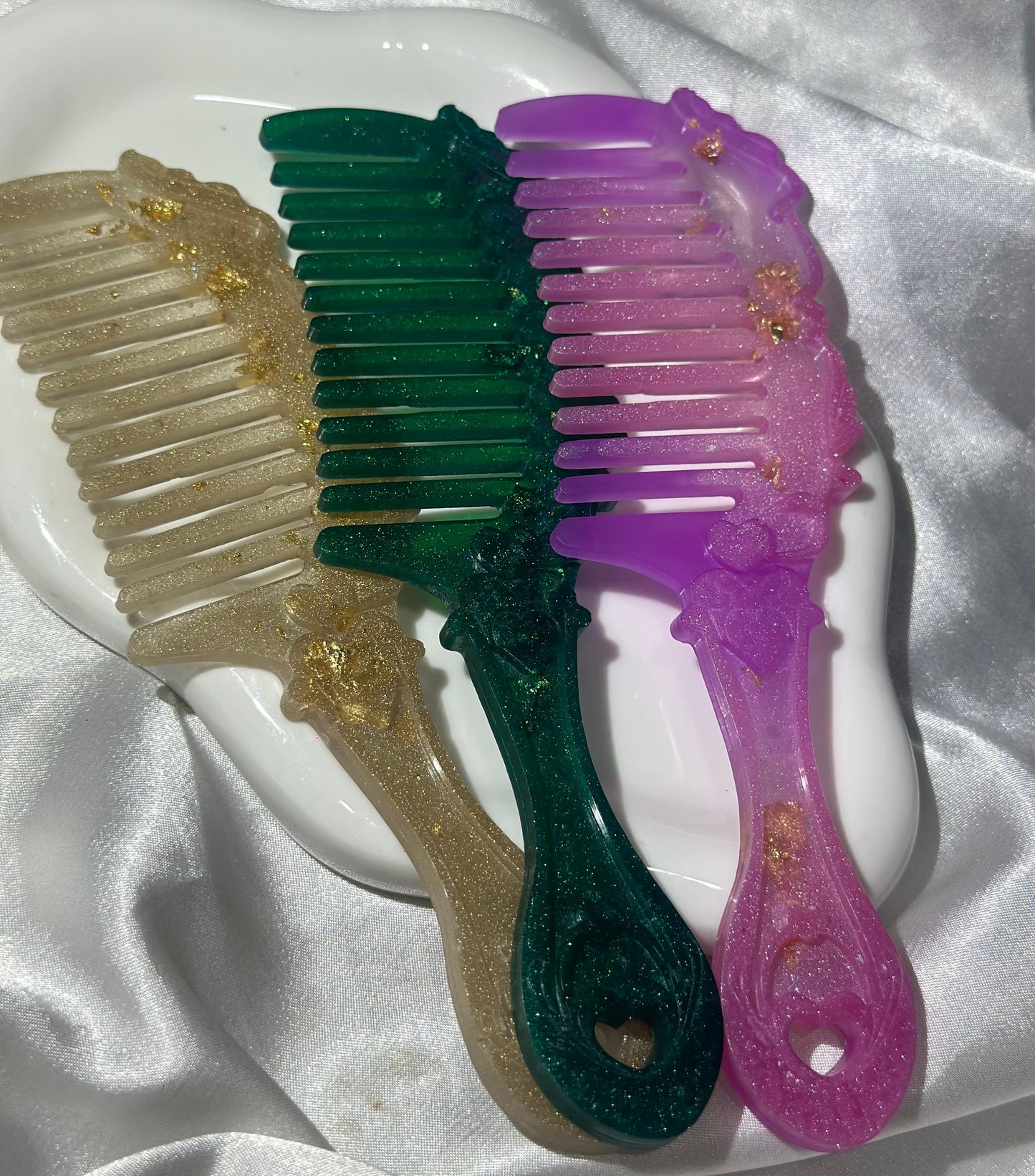 Hair Brush Resin Accessory