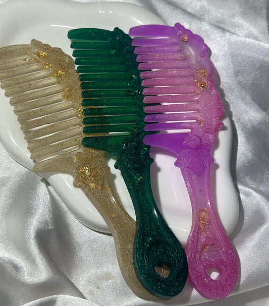 Hair Brush Resin Accessory